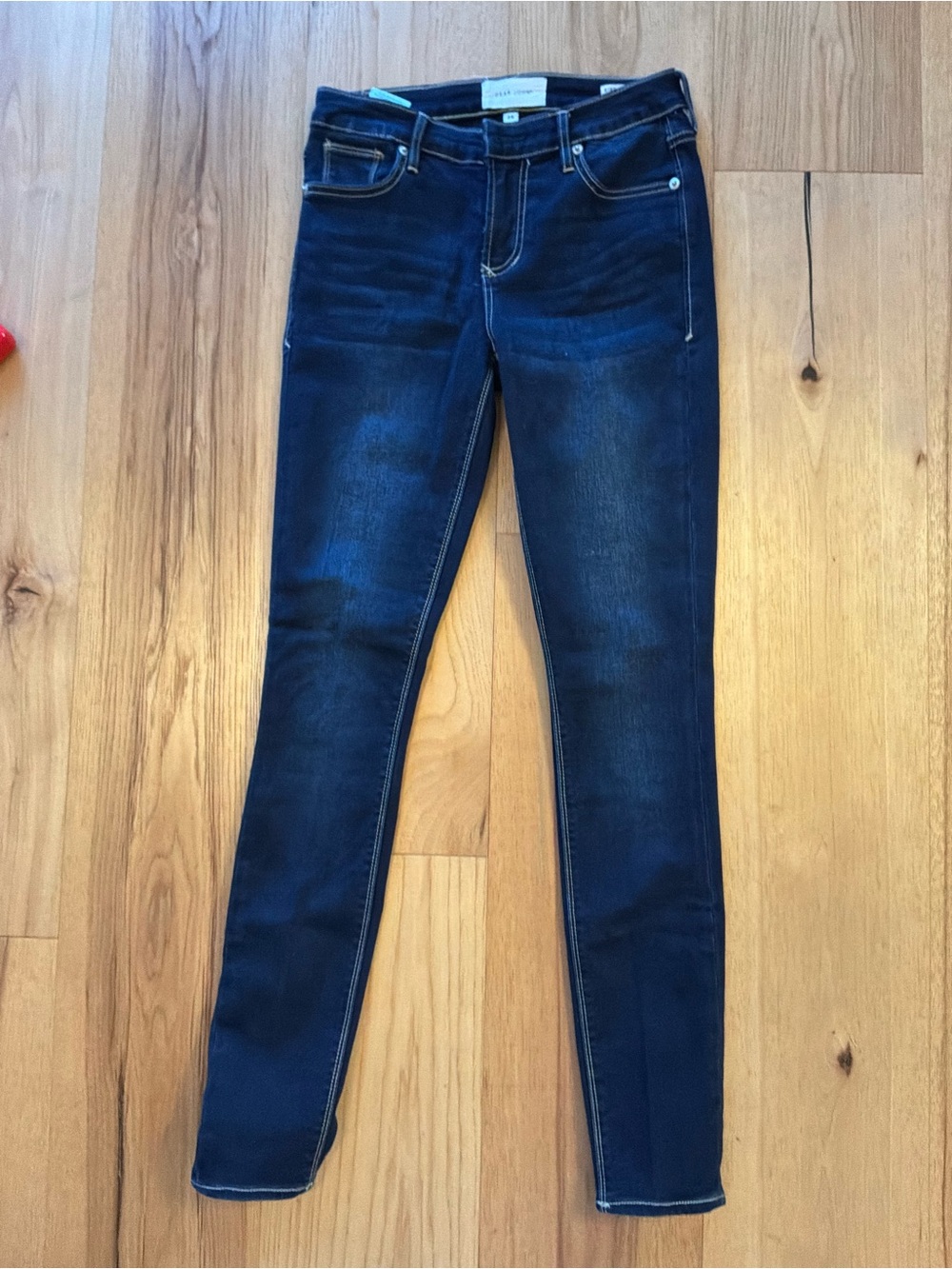 Dear John Dark Indigo Skinny Jeans, Size 24